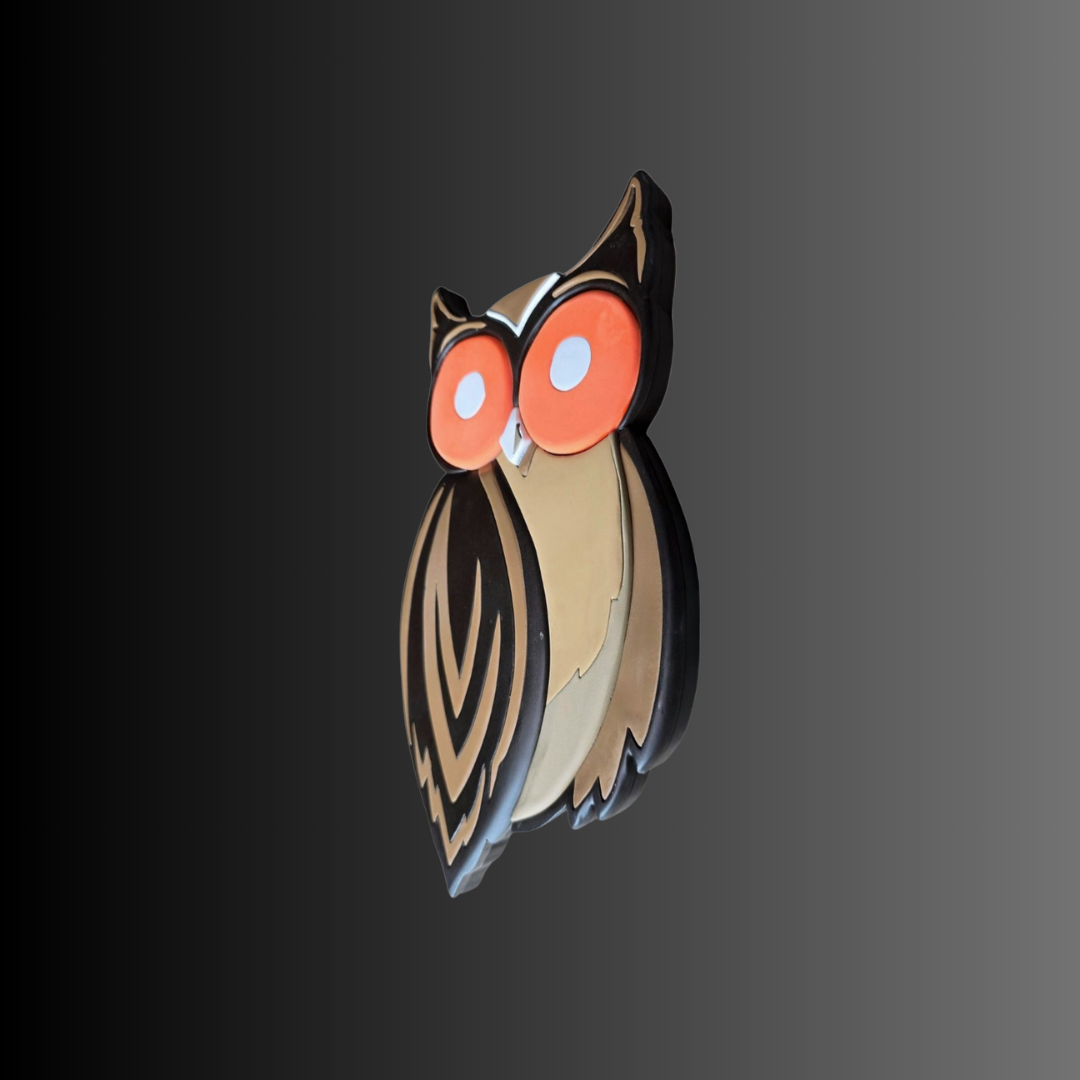Hooter Owl 3D wood art