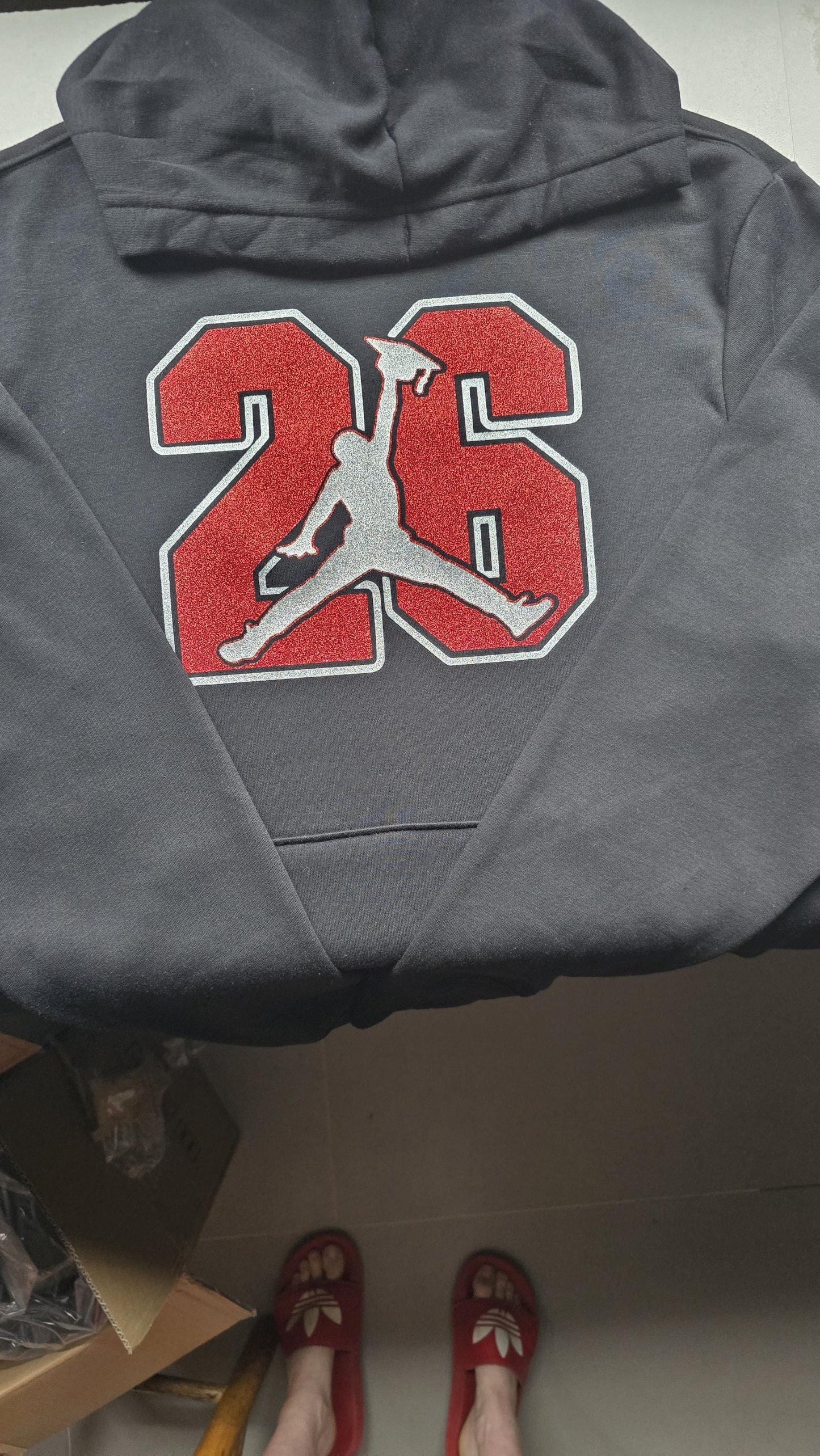 Graduation hoody jumpman cap 2025 2026 glitter
