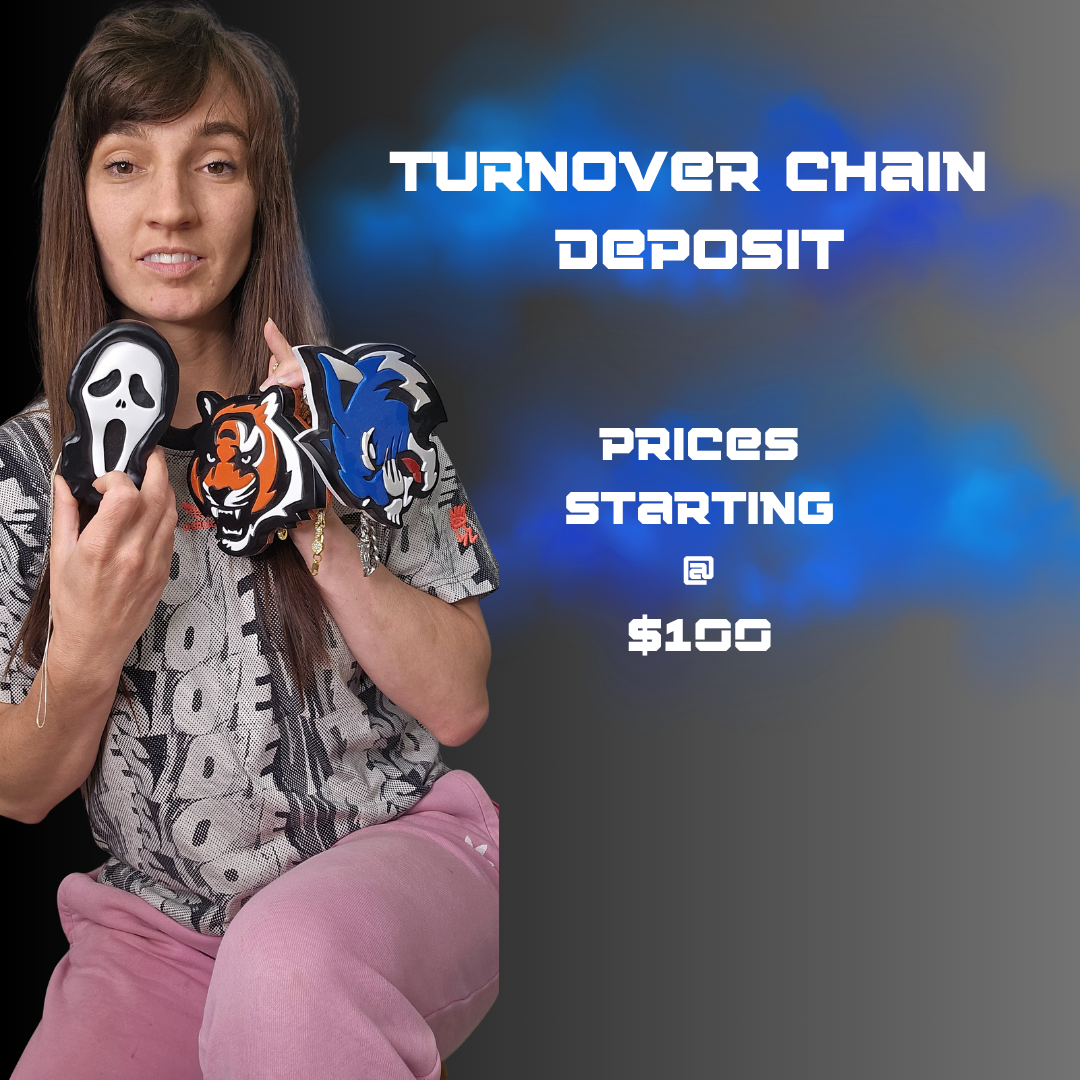 ***DEPOSIT*** Custom Wooden Turnover Chain – Deposit to Start Your Design