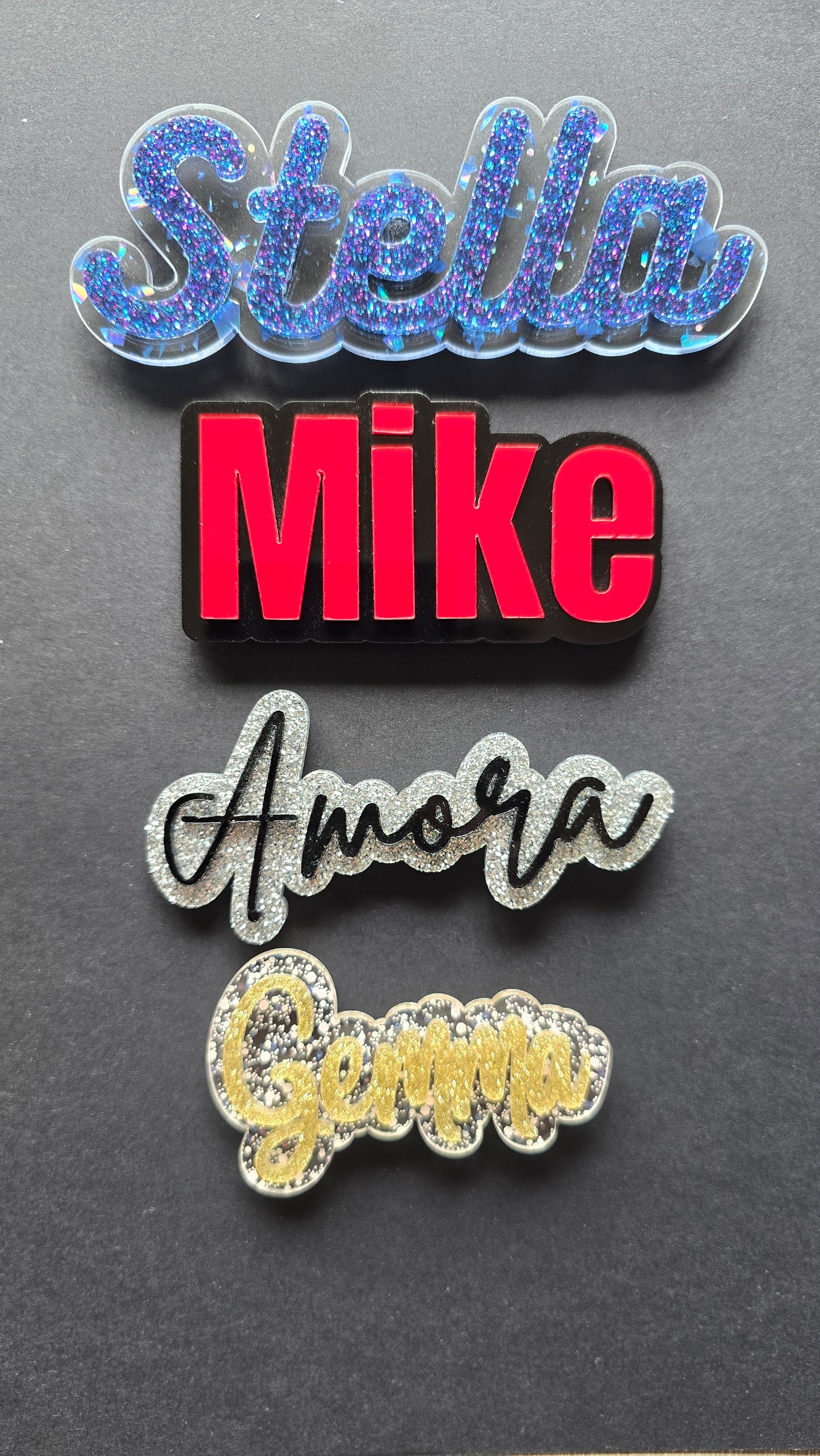 Acrylic name magnet