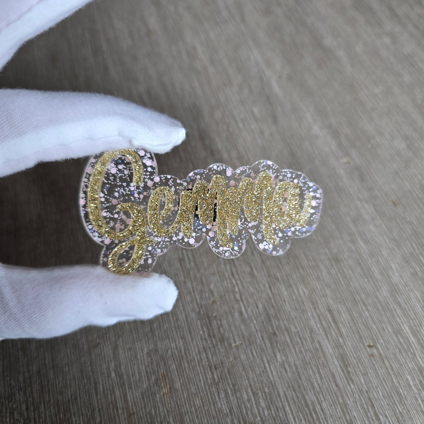 Acrylic name magnet