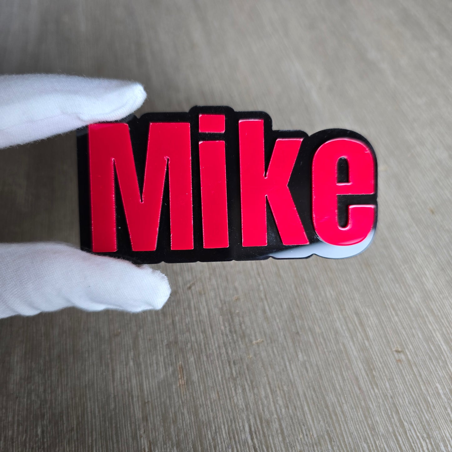 Acrylic name magnet