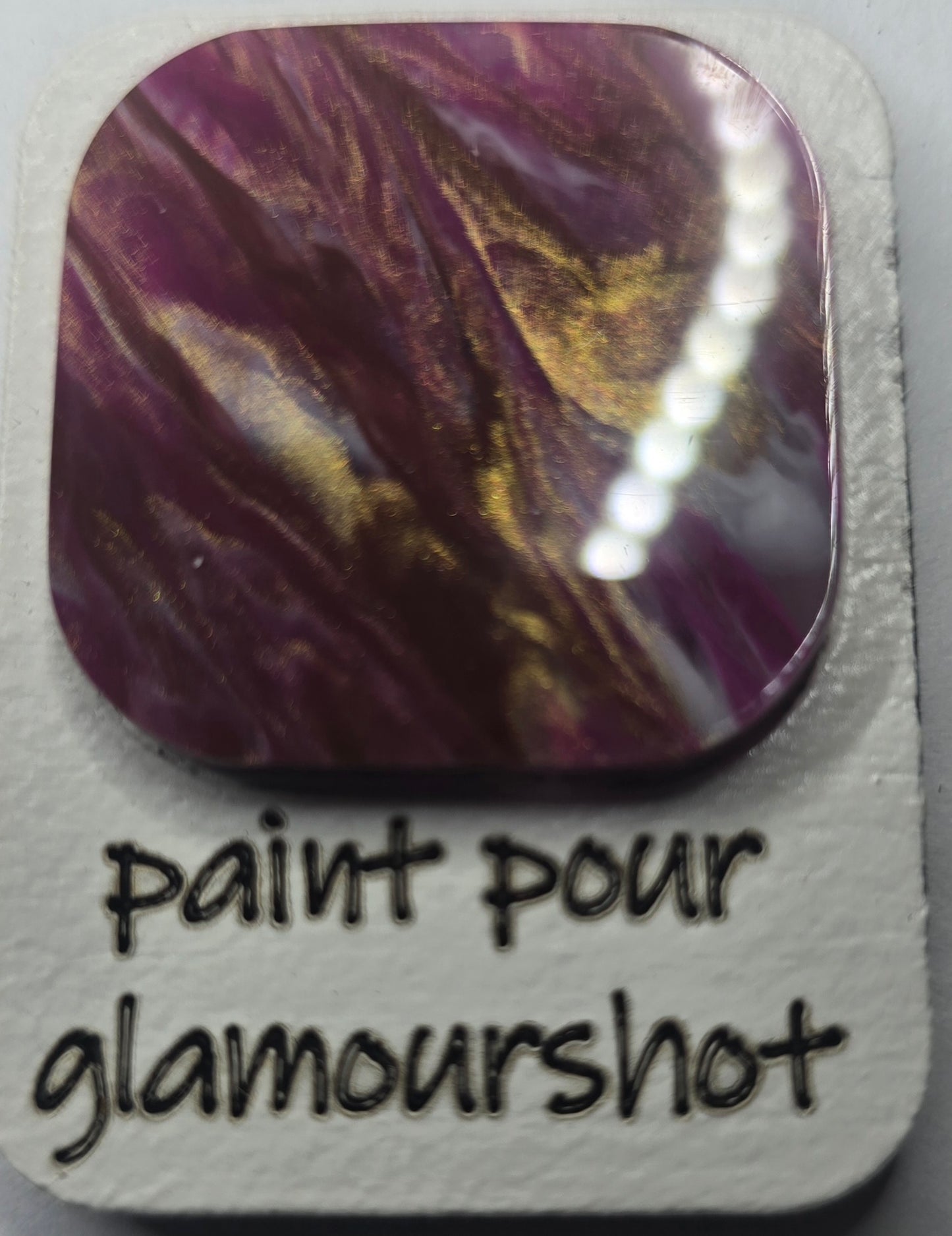 Custom 4-Layer Acrylic Toggle Sign – Engraved & Paint-Filled Door Slider