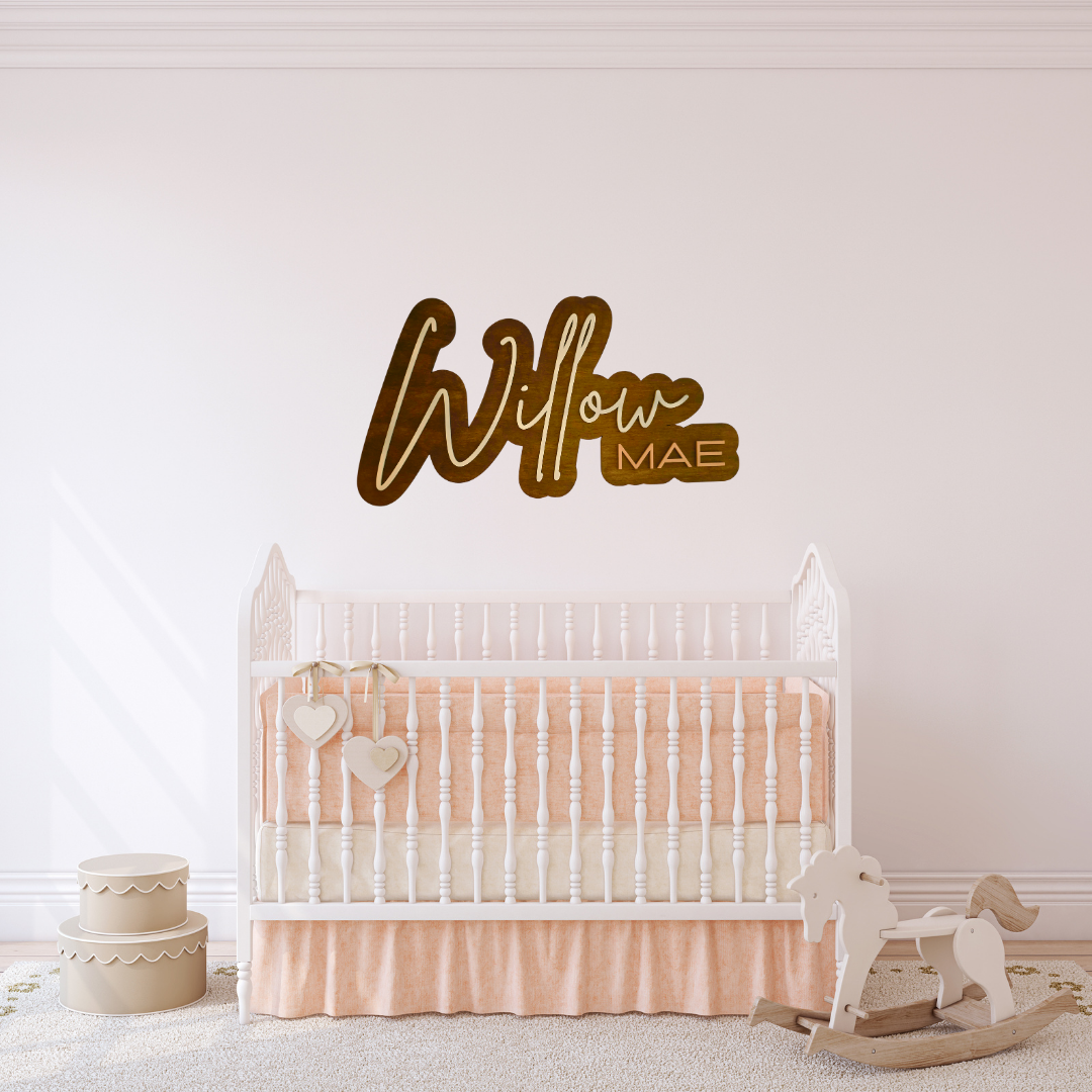 Name Sign - Offset Backer
