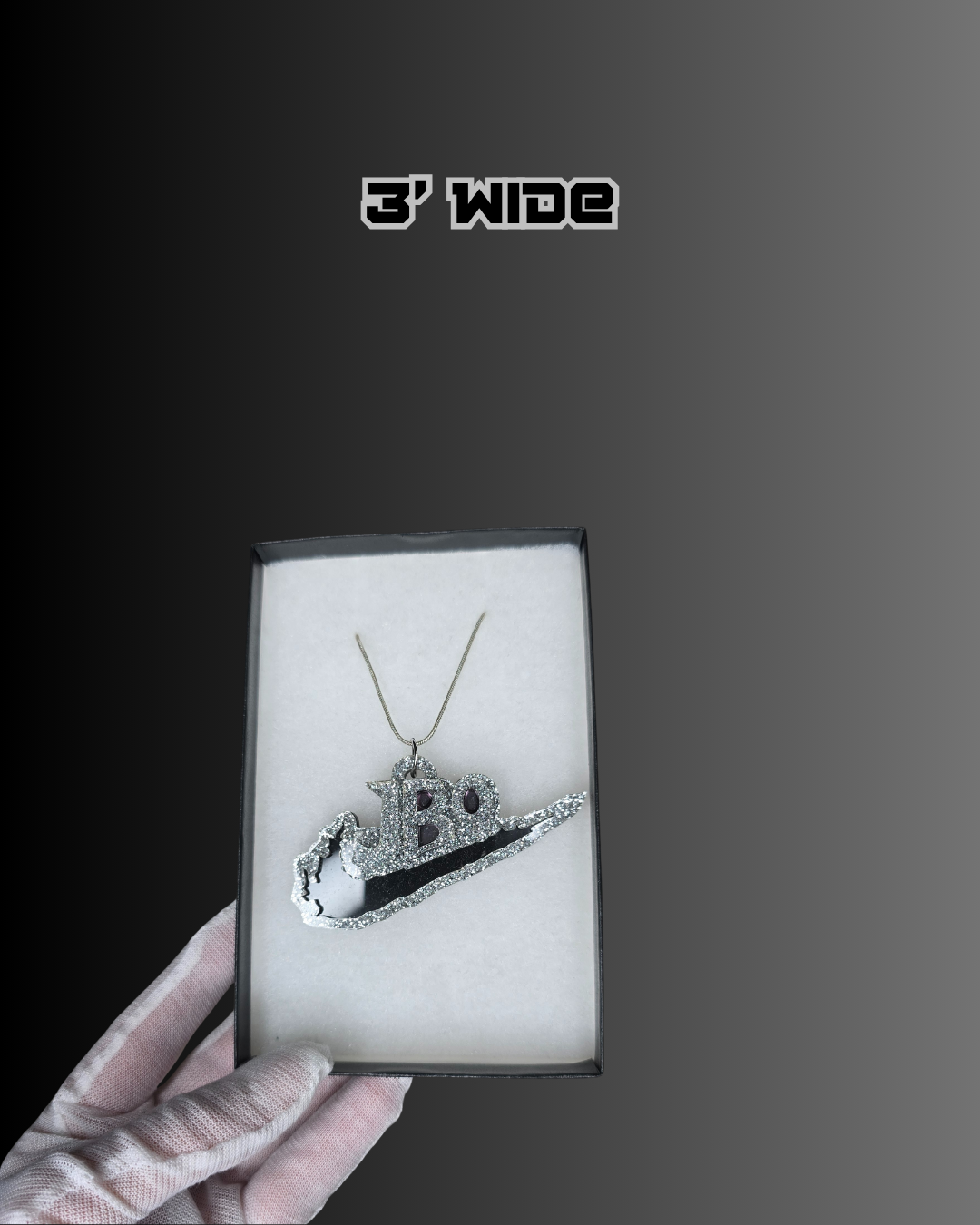 JB9 Acrylic pendant with chain