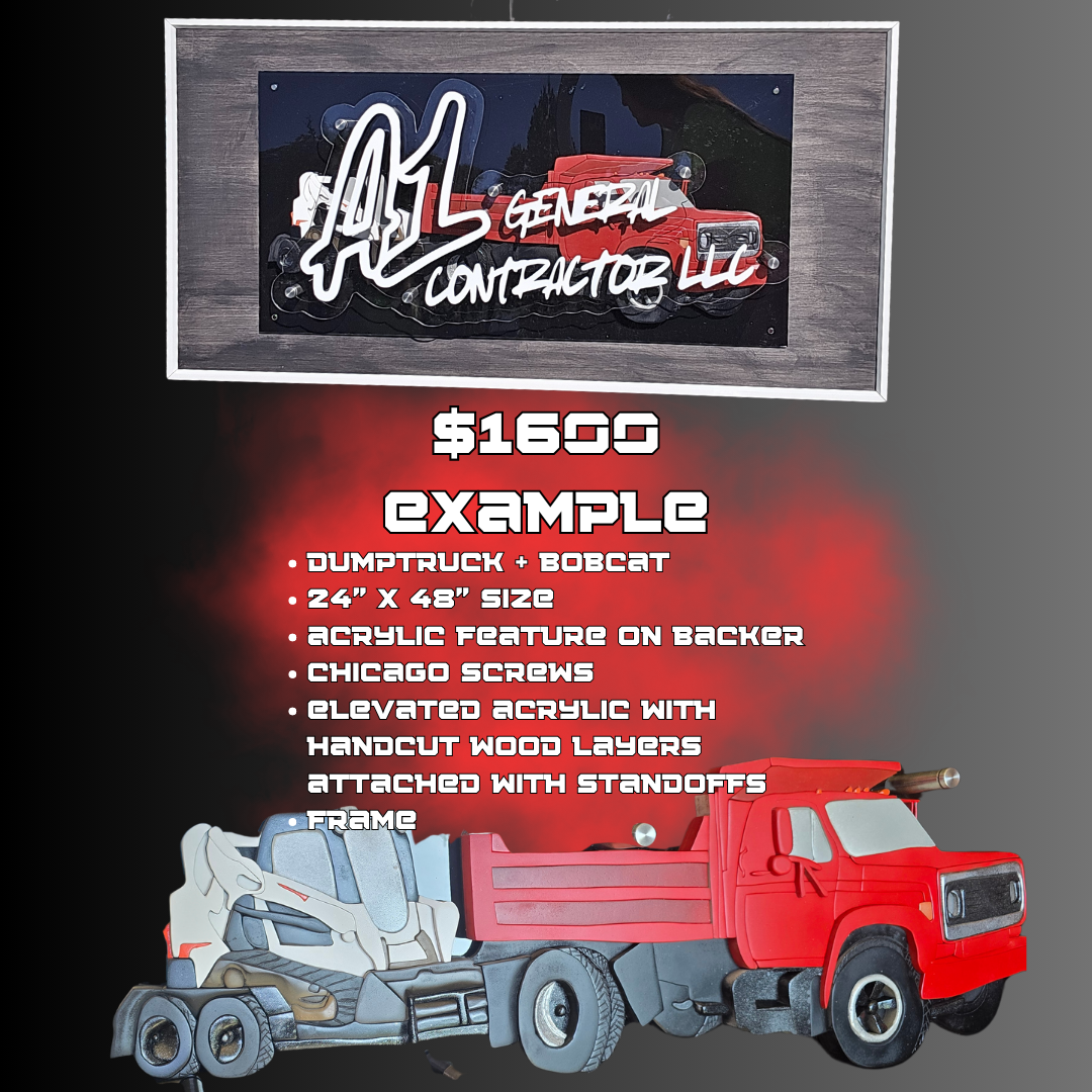 🛠️ Custom 3D Vehicle Wall Art – Deposit for Personalized Quote
