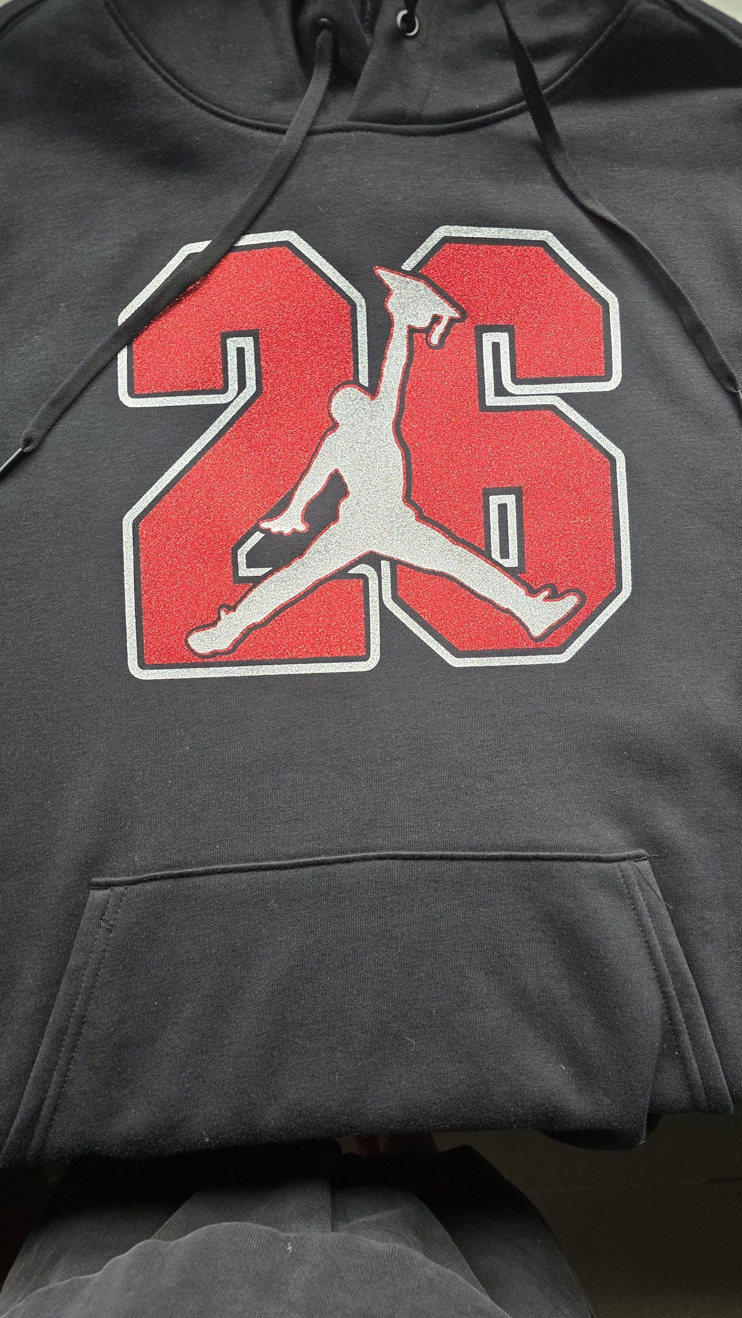 Graduation hoody jumpman cap 2025 2026 glitter