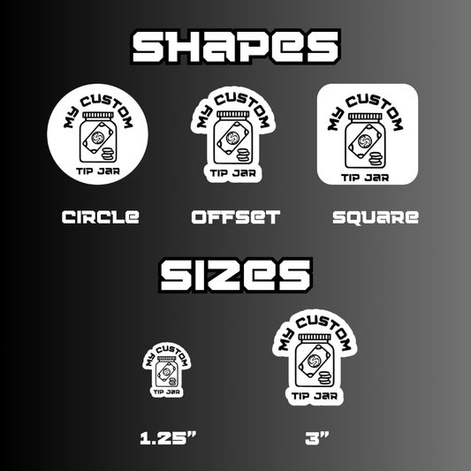 Branded Earrings (MY CUSTOM TIP JAR LOGO OR YOUR LOGO)