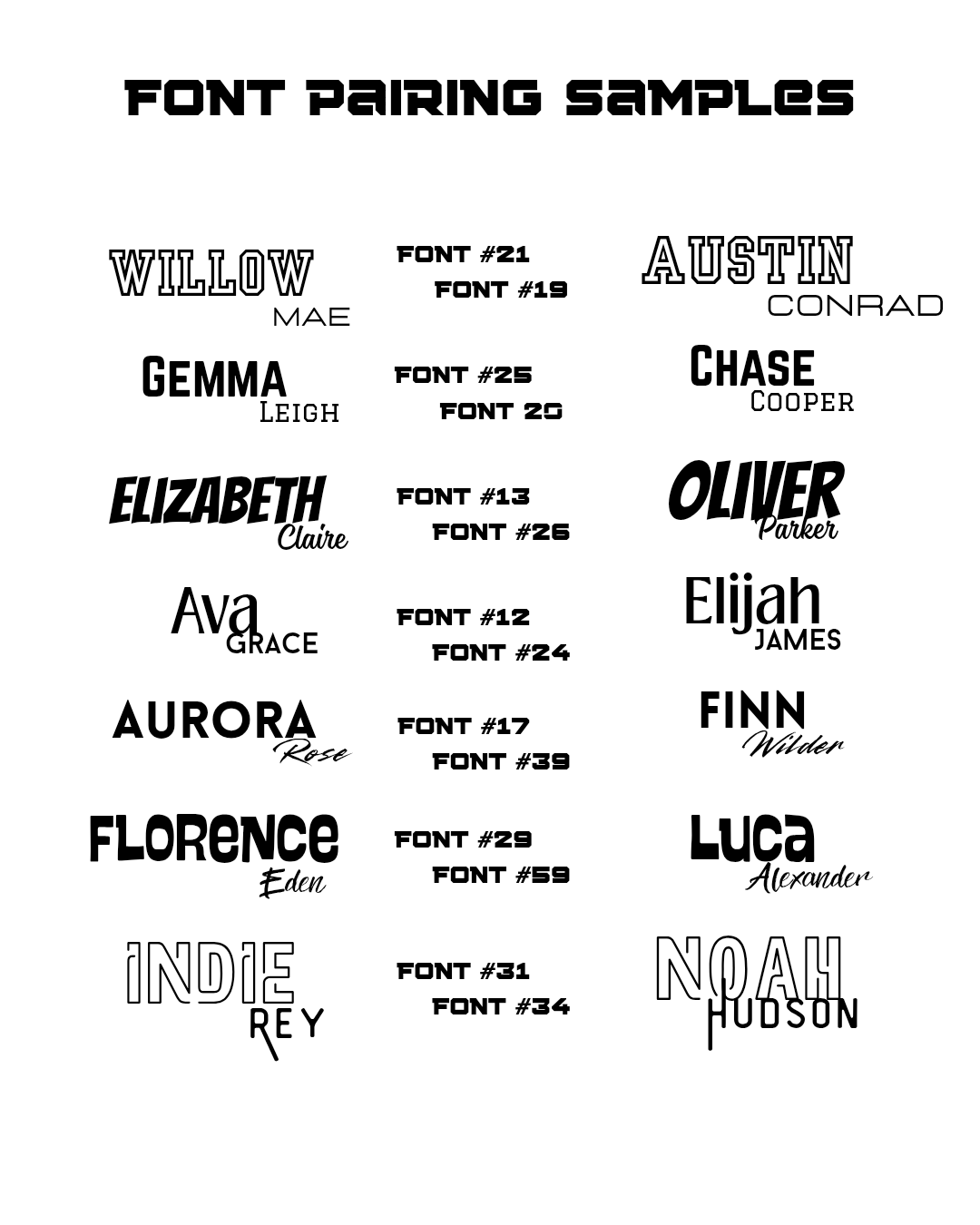 Name Sign - Offset Backer