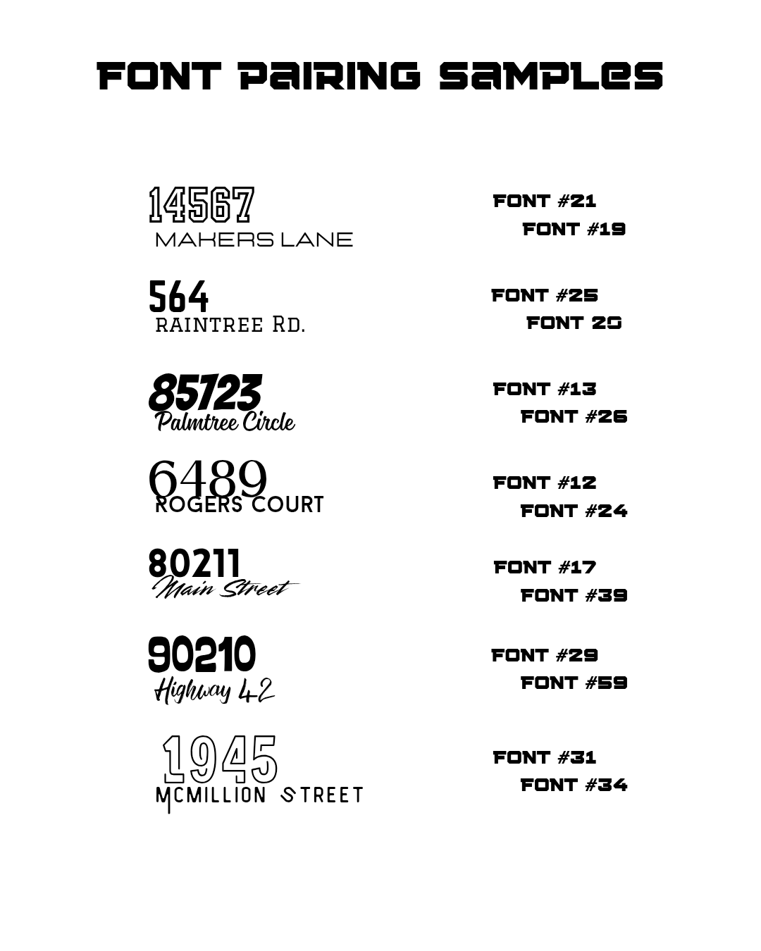 Custom Standard Acrylic Letters - Clear, White, Black, Solid Colors