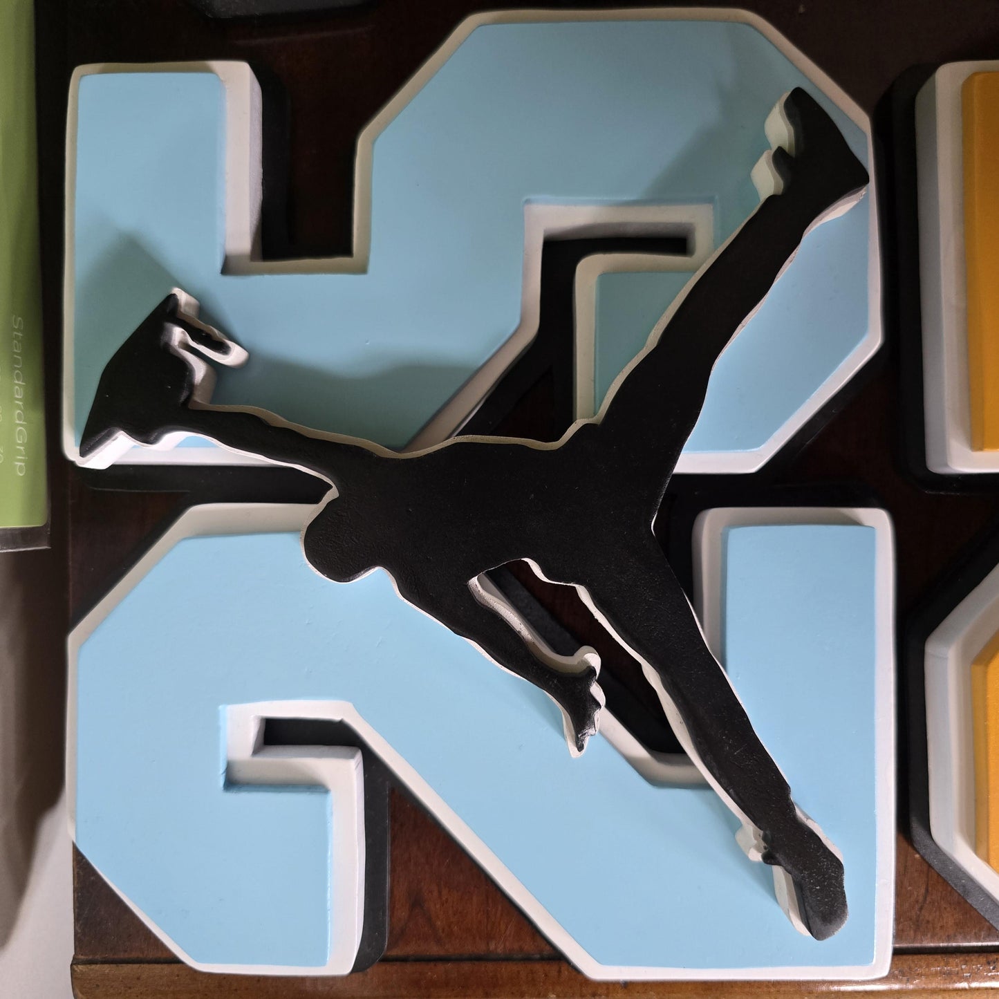 2026 Graduation Jumpman Plaque 5 layers customize with name and npc tap function school colors gift for senior