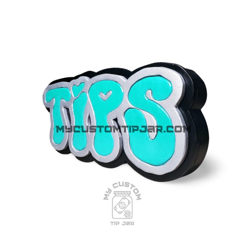 Tip Jar for Bartenders Nail Techs MUA's casino workers pet groomers valet food truck groovy retro