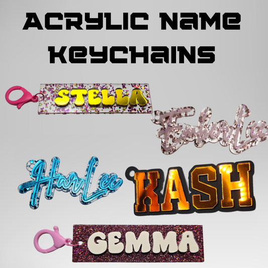 Acrylic Name KeyChain (Double Layer