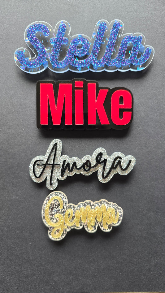 Acrylic name magnet