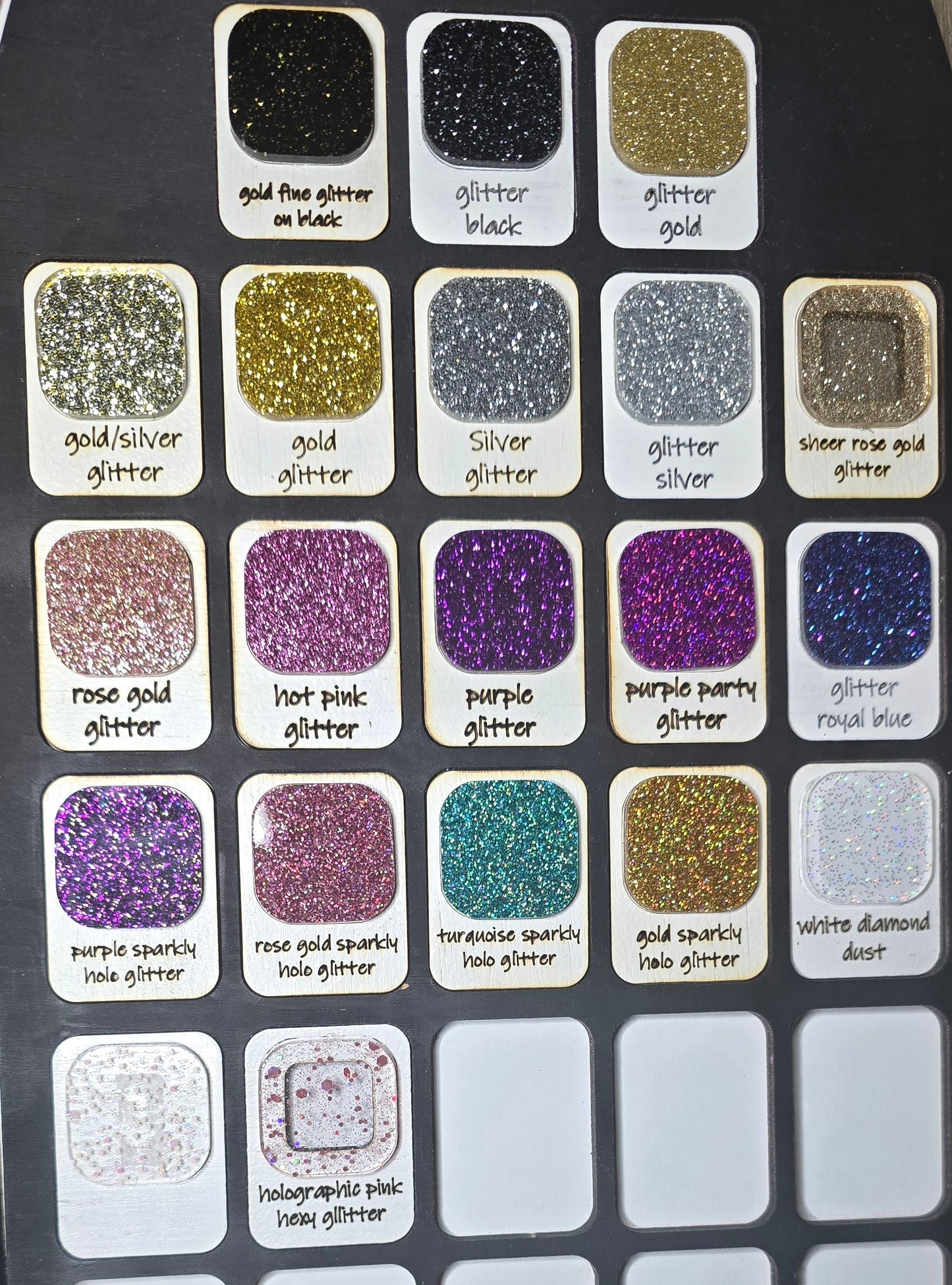 Custom Specialty Acrylic Letters - Mirror, Glitter, Iridescent, Flake, Ect.)