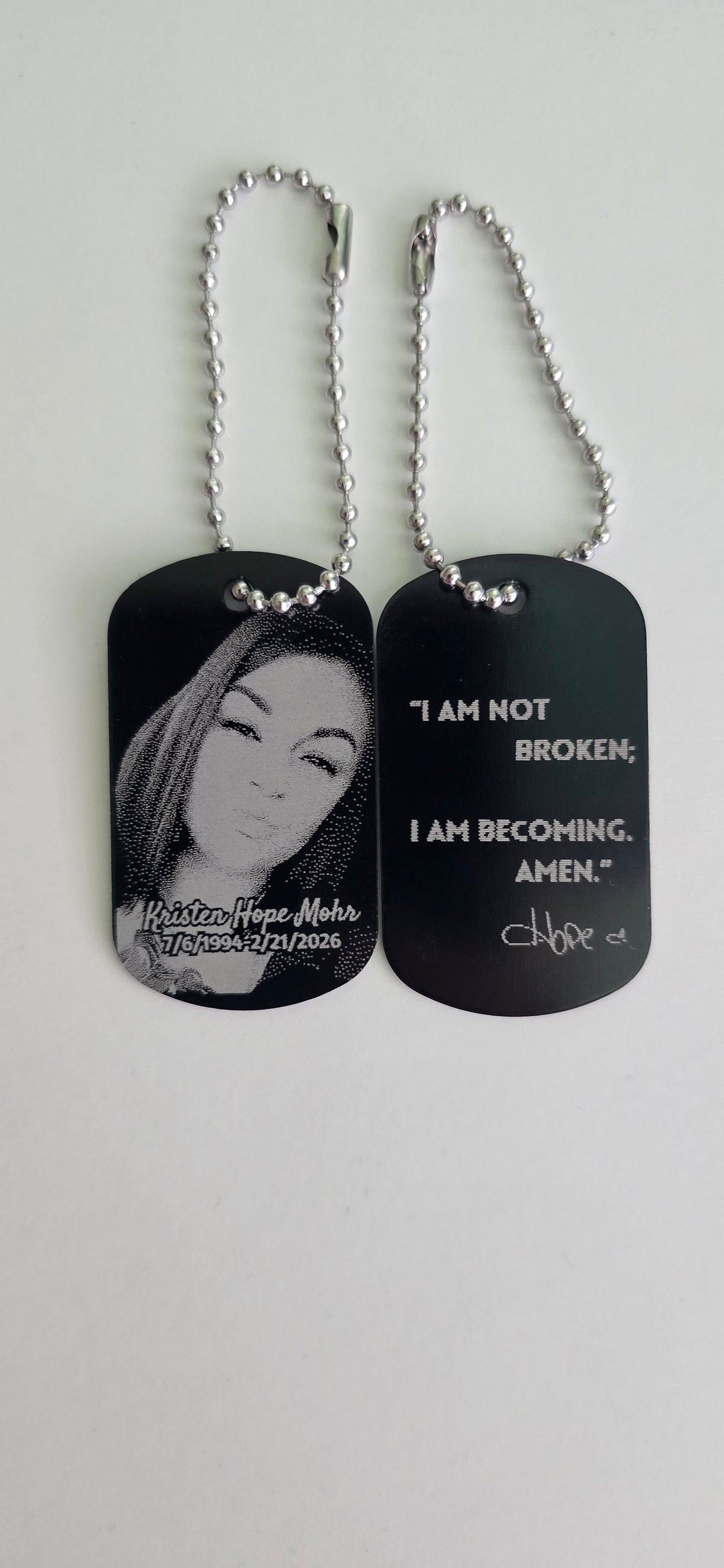 Custom Memorial Dog Tags – My Custom TIp Jar- custom wood art, crypto ...
