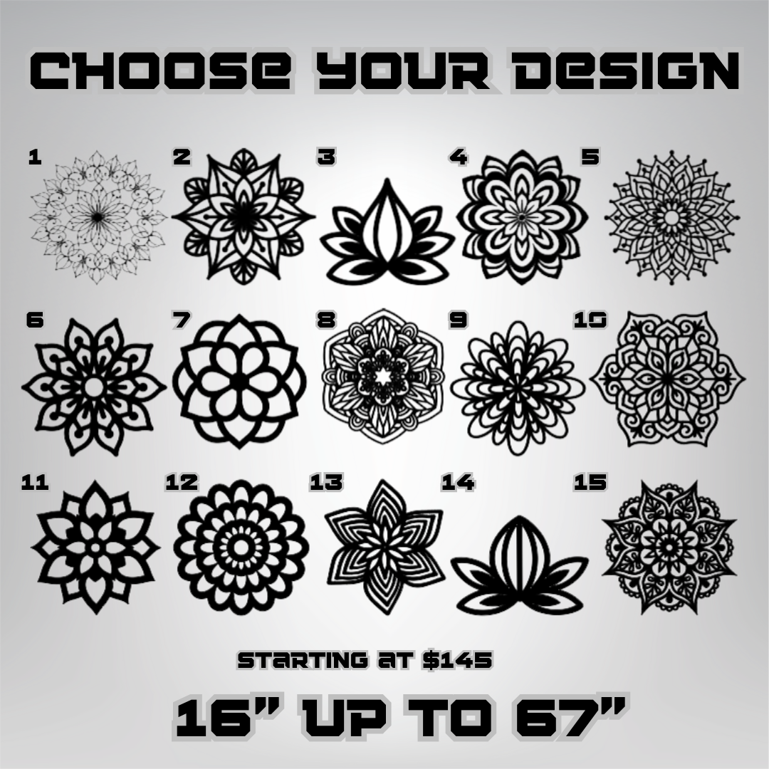 Mandala Flower wall art