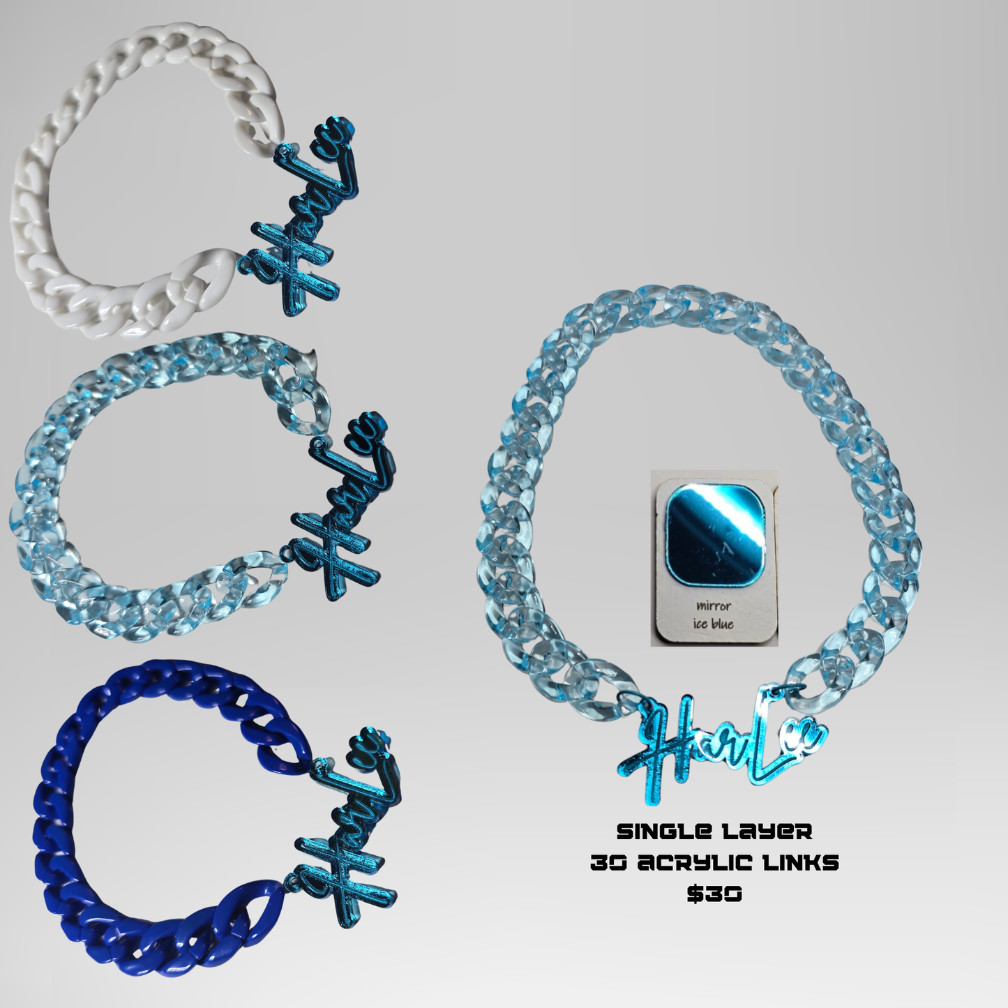 Personalized Acrylic Name Plate Necklace