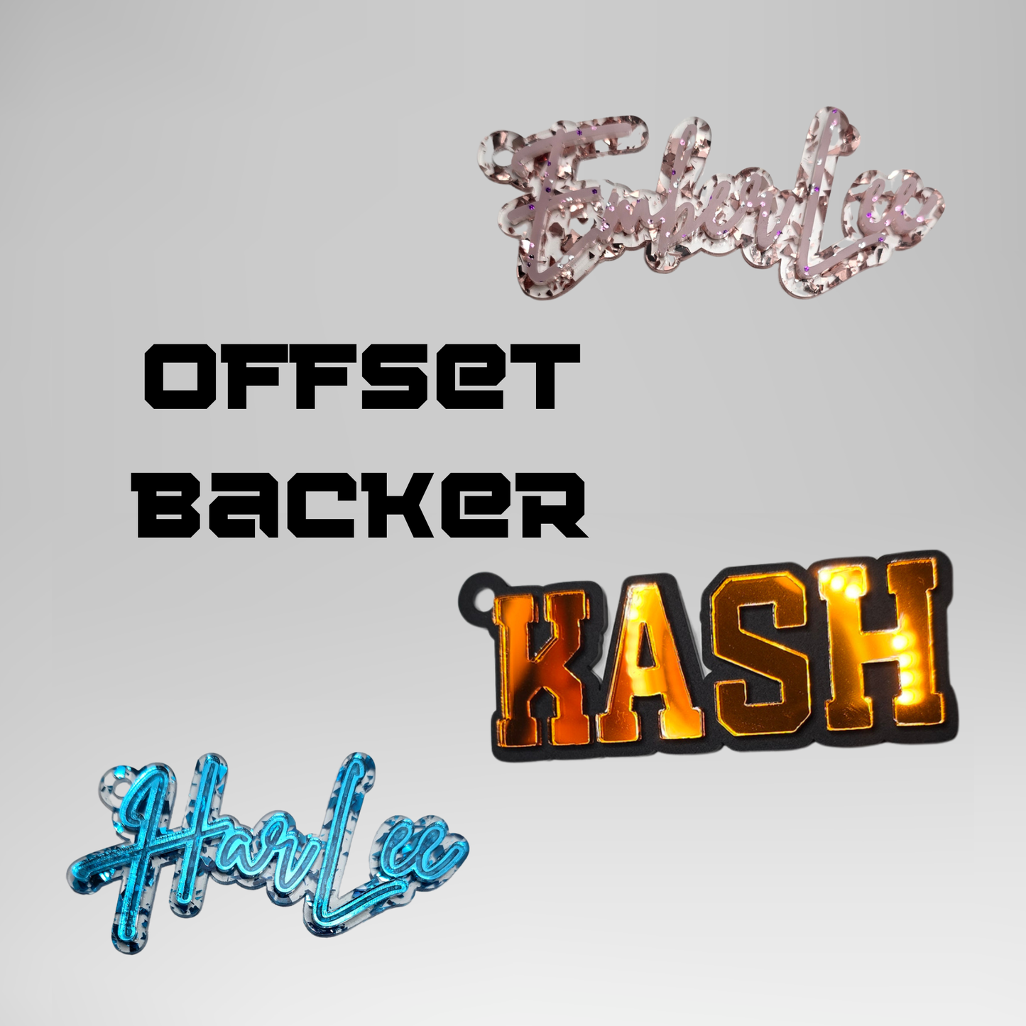 Acrylic Name KeyChain (Double Layer