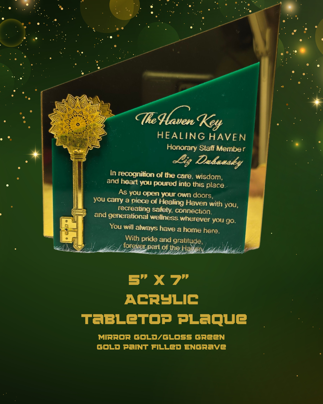 Custom Acrylic Recognition Plaque | Multi-Layer Sculpted Award