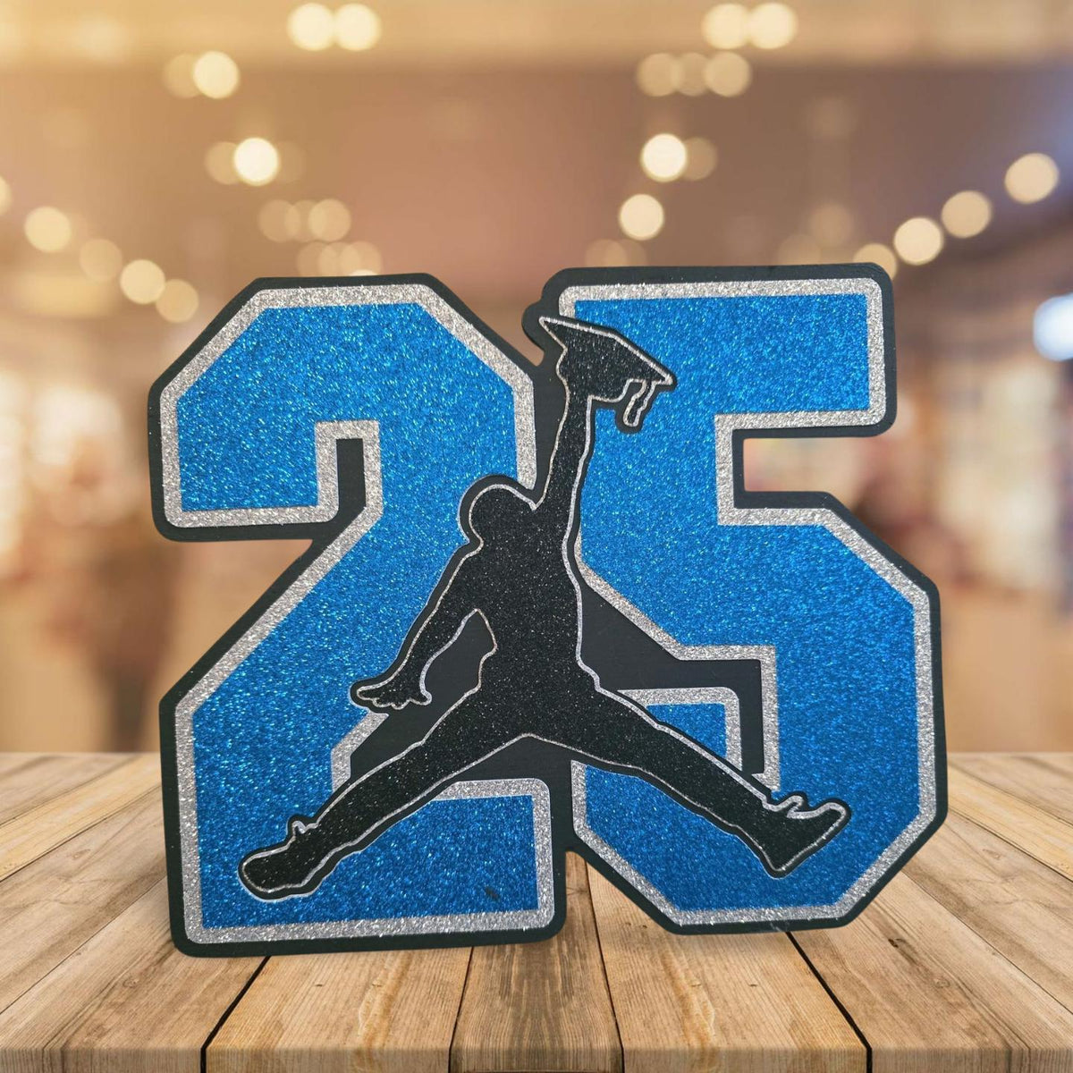 Class of 2026 Jumpman Graduation Plaque | Glitter Cardstock Layered Si ...