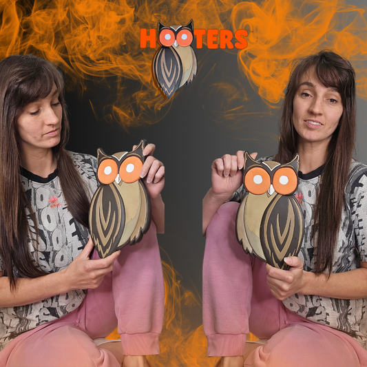 Hooter Owl 3D wood art