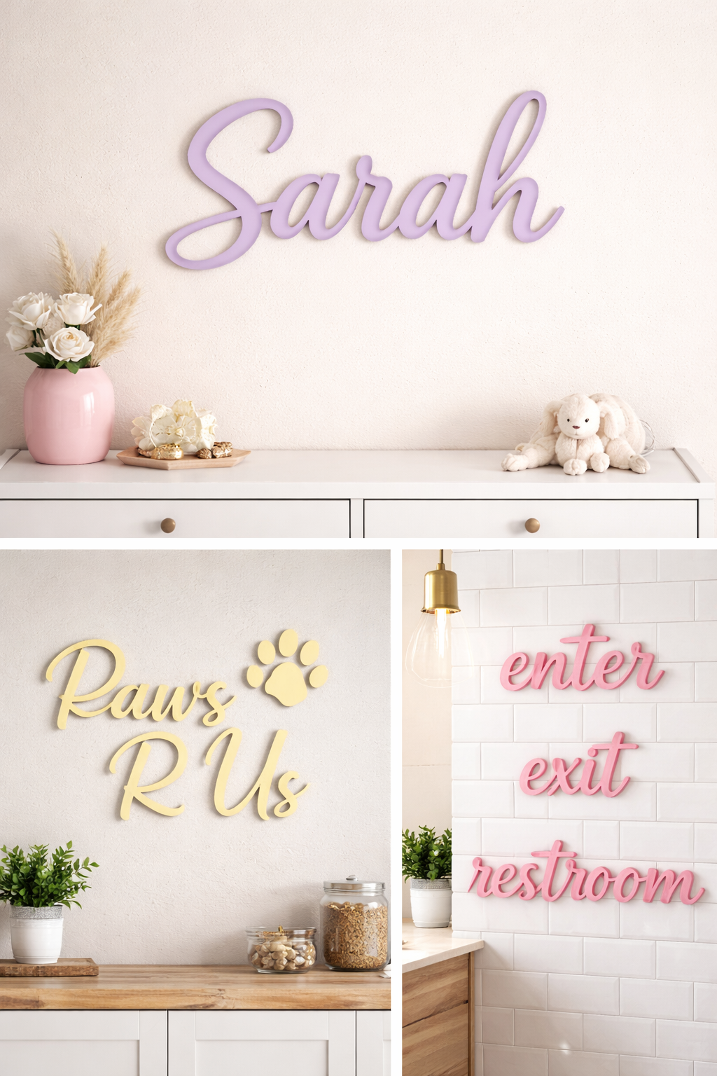 SALE! Fill the Sheet: Custom Acrylic Lettering