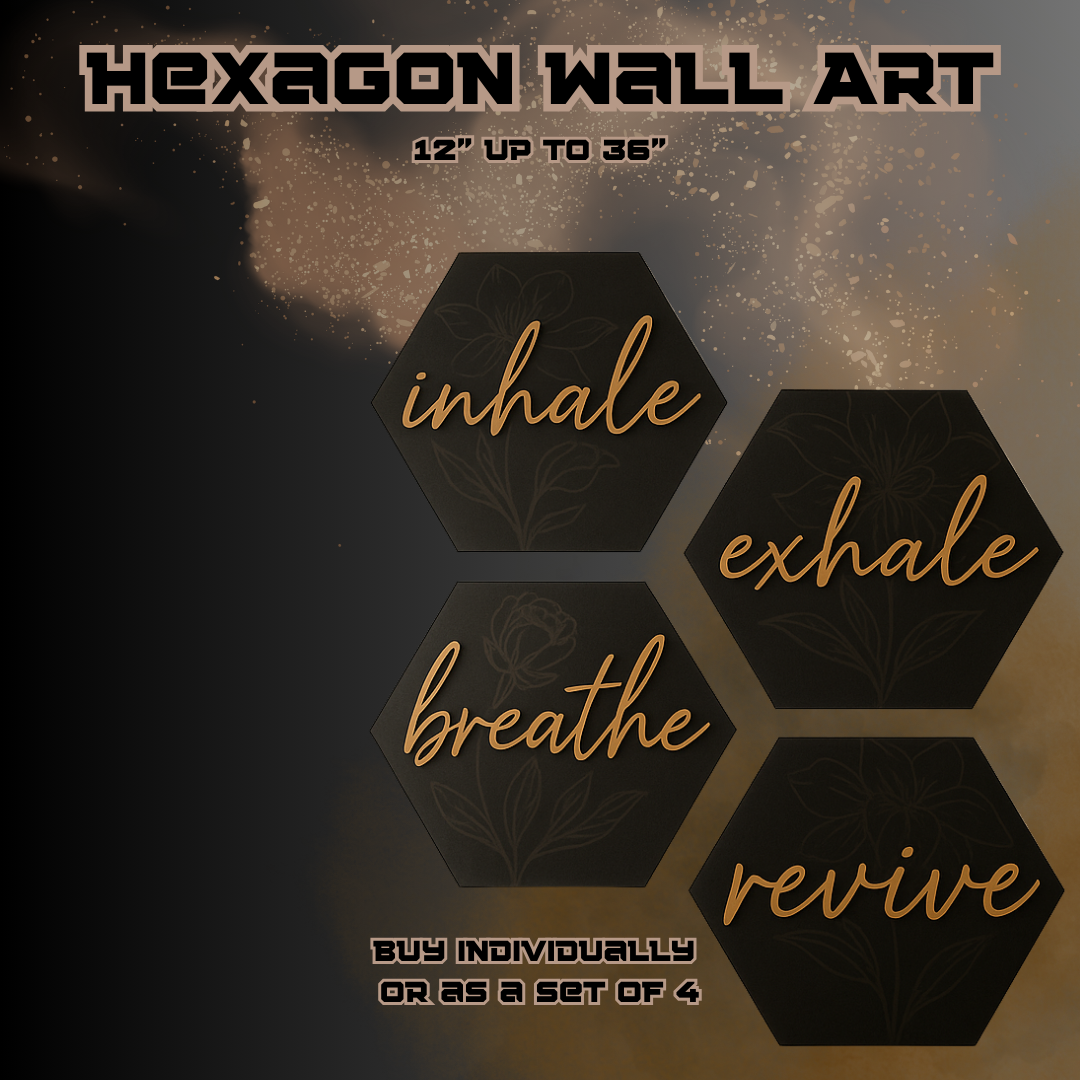 Hexagon wall art