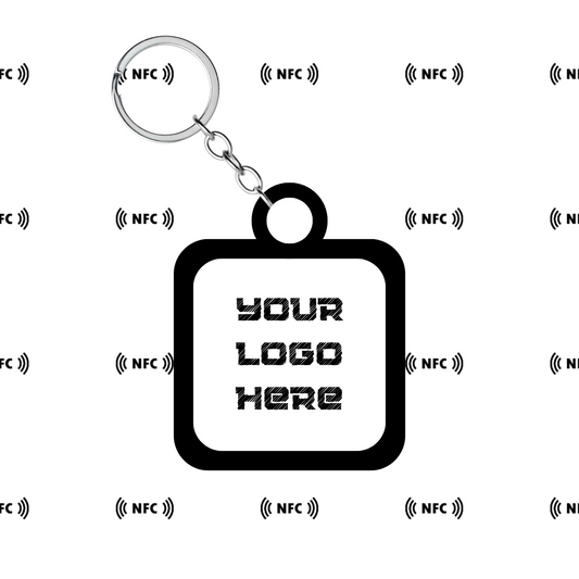 NFC Keychain – Custom Engraved NFC Keychains – Personalized Tags with Your Logo or Phrase (1–100 Pack)