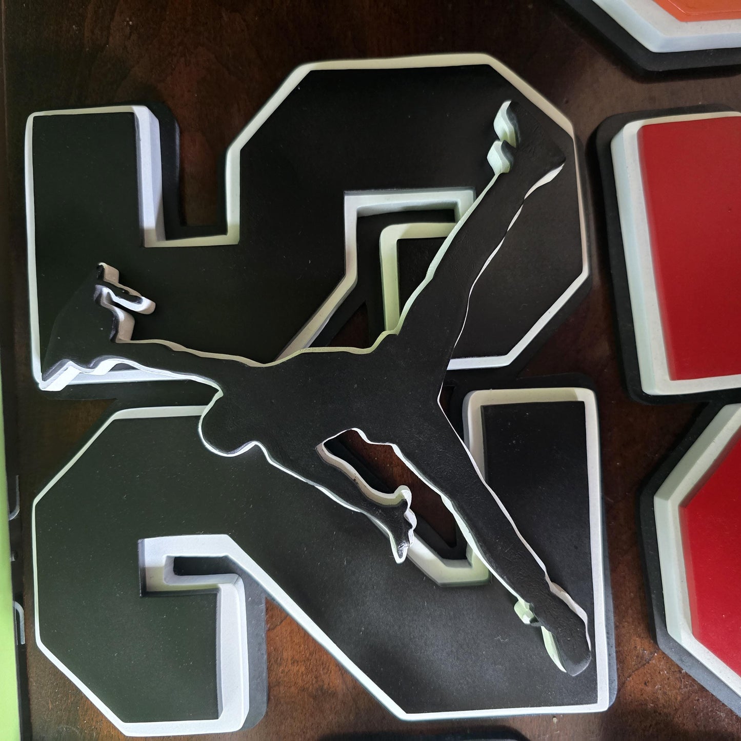 2026 Graduation Jumpman Plaque 5 layers customize with name and npc tap function school colors gift for senior