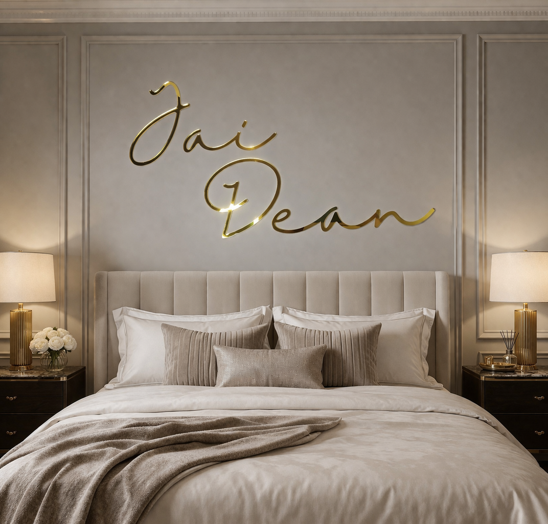 Direct to wall acrylic sign - Single Layer - Single Line