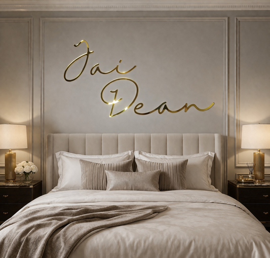 Direct to wall acrylic sign - Single Layer - Single Line