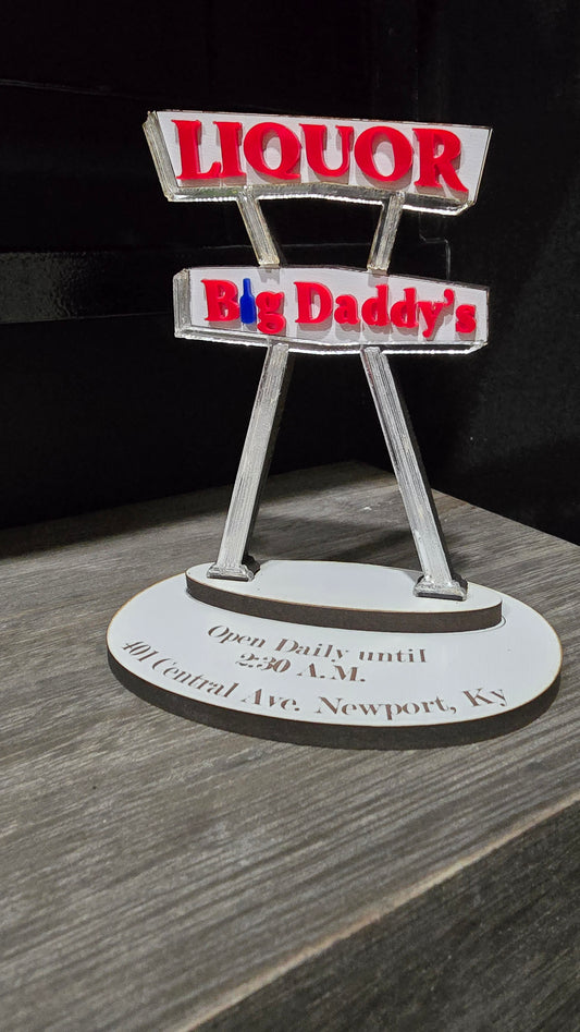 Mini Big Daddy's Sign Replica